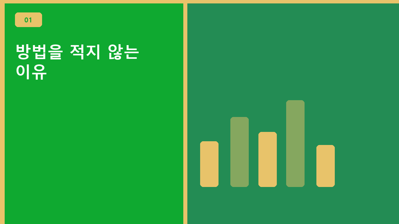 방법을 적지 않는 이유